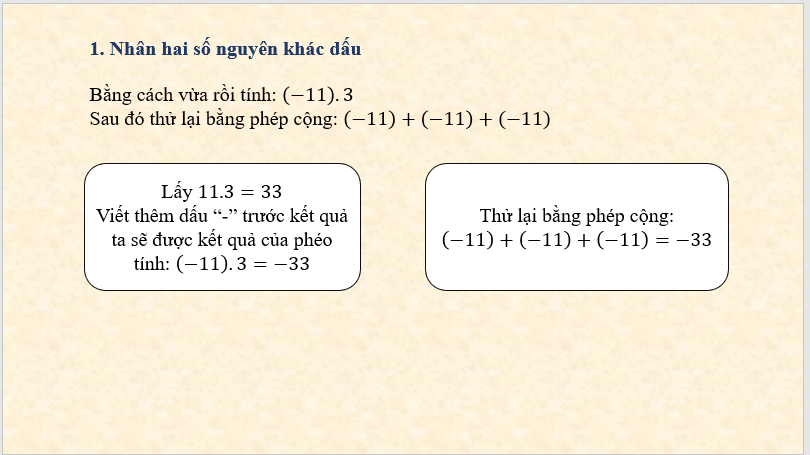 Giáo án điện tử Toán 6 Bài 16: Phép nhân số nguyên | PPT Toán 6 Kết nối tri thức