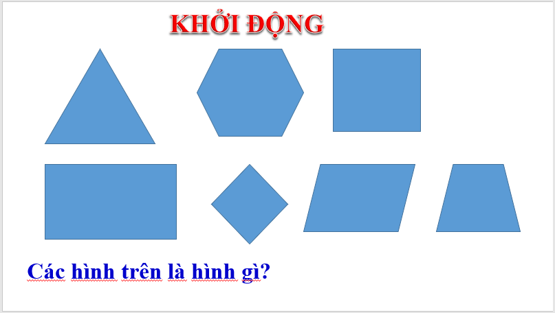 Giáo án điện tử Toán 6 Bài 19: hình chữ nhật, Hình thoi hình bình hành, Hình thang cân | PPT Toán 6 Kết nối tri thức