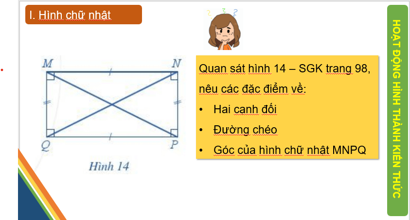 Giáo án điện tử Toán 6 Cánh diều Bài 2: Hình chữ nhật. Hình thoi | PPT Toán 6