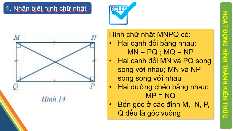 Giáo án điện tử Toán 6 Cánh diều Bài 2: Hình chữ nhật. Hình thoi | PPT Toán 6