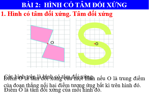 Giáo án điện tử Toán 6 Bài 2: Hình có tâm đối xứng | PPT Toán 6 Chân trời sáng tạo