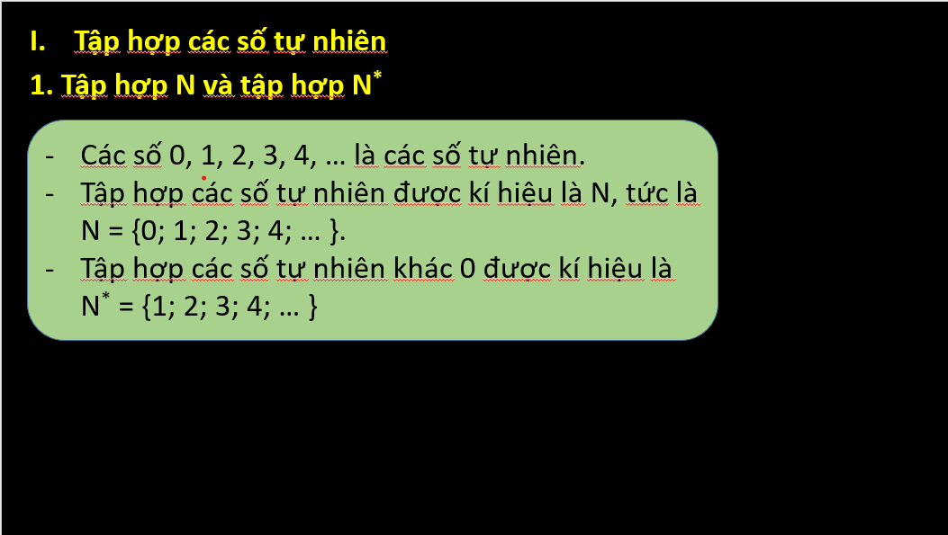 Giáo án điện tử Toán 6 Bài 2: Tập hợp các số tự nhiên | PPT Toán 6 Cánh diều