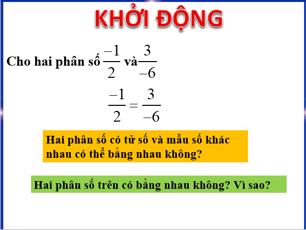 Giáo án điện tử Toán 6 Bài 2: Tính chất cơ bản của phân số | PPT Toán 6 Chân trời sáng tạo