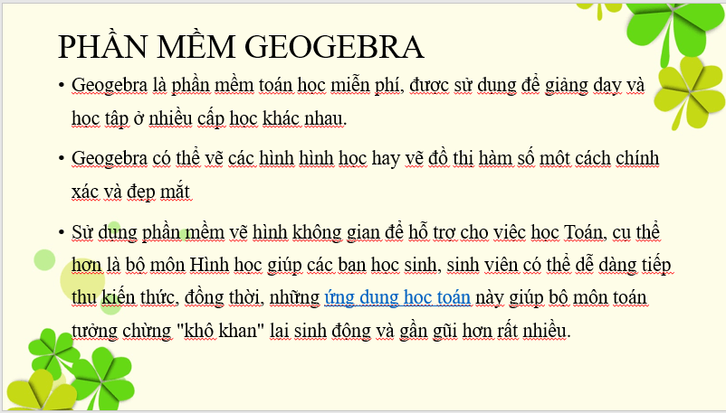 Giáo án điện tử Toán 6 Bài 2: Vẽ hình đơn giản với phần mềm geogebra | PPT Toán 6 Kết nối tri thức