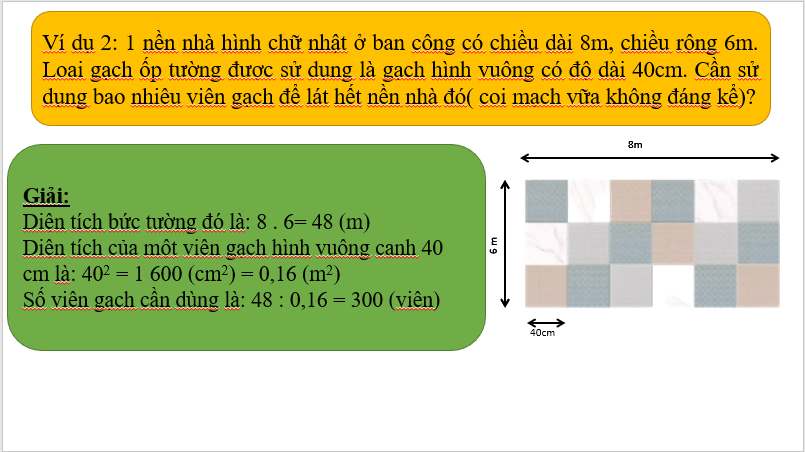 Giáo án điện tử Toán 6 Bài 20: Chu vi và diện tích của một số tứ giác đã học | PPT Toán 6 Kết nối tri thức