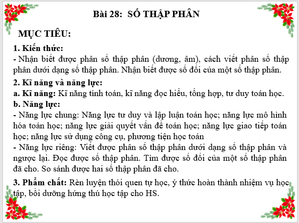 Giáo án điện tử Toán 6 Bài 28: Số thập phân | PPT Toán 6 Kết nối tri thức