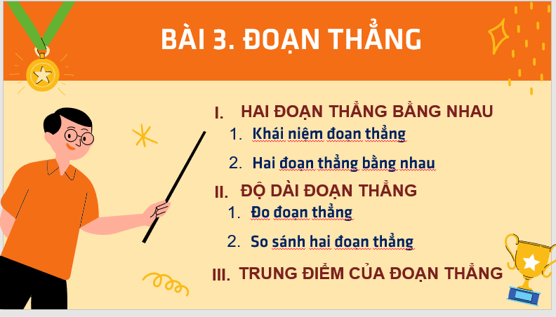 Giáo án điện tử Toán 6 Cánh diều Bài 3: Đoạn thẳng | PPT Toán 6