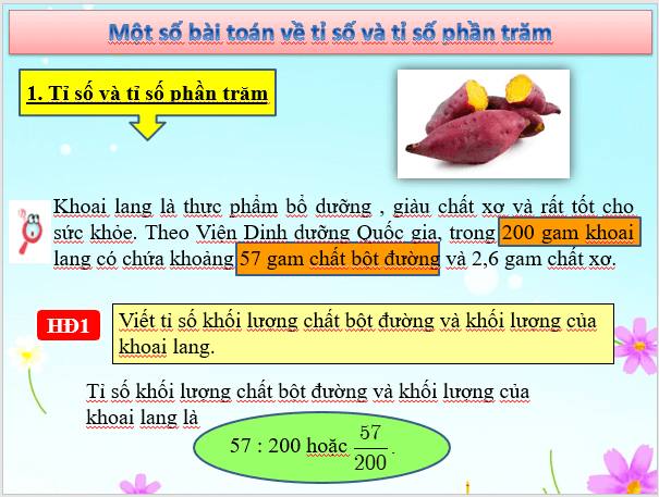 Giáo án điện tử Toán 6 Bài 31: Một số bài toán về tỉ số và tỉ số phần trăm | PPT Toán 6 Kết nối tri thức