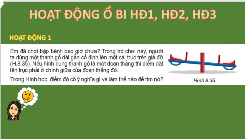 Giáo án điện tử Toán 6 Bài 35: Trung điểm của đoạn thẳng | PPT Toán 6 Kết nối tri thức