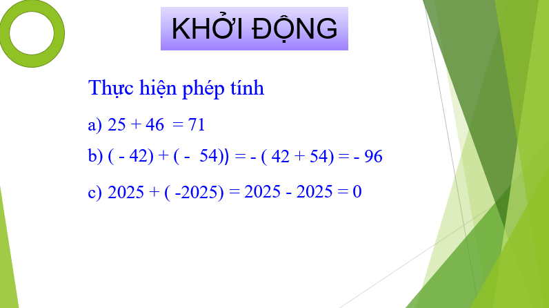 Giáo án điện tử Toán 6 Bài 5: Hoạt động thực hành và trải nghiệm: Vui cùng số nguyên | PPT Toán 6 Chân trời sáng tạo