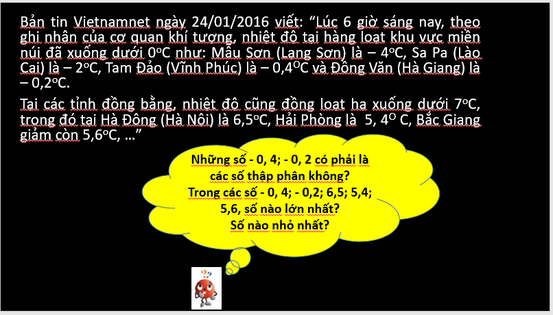 Giáo án điện tử Toán 6 Cánh diều Bài 5: Số thập phân | PPT Toán 6