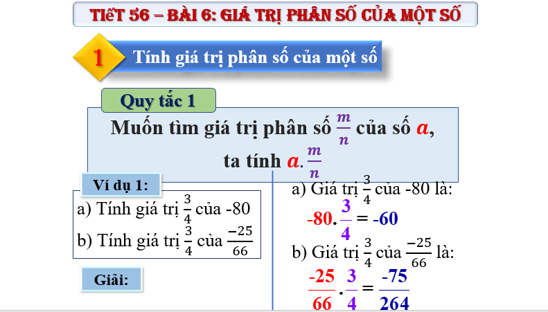 Giáo án điện tử Toán 6 Bài 6: Giá trị phân số của một số | PPT Toán 6 Chân trời sáng tạo