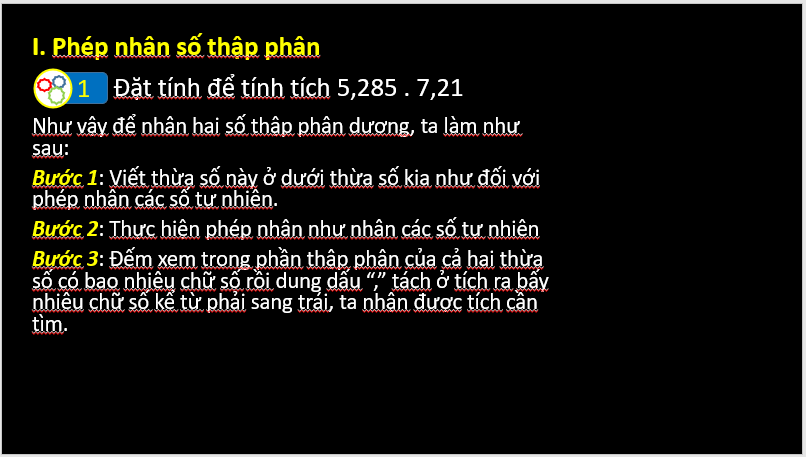 Giáo án điện tử Toán 6 Cánh diều Bài 7: Phép nhân, phép chia số thập phân | PPT Toán 6