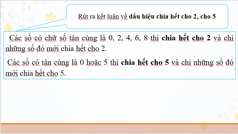 Giáo án điện tử Toán 6 Bài 9: Dấu hiệu chia hết | PPT Toán 6 Kết nối tri thức