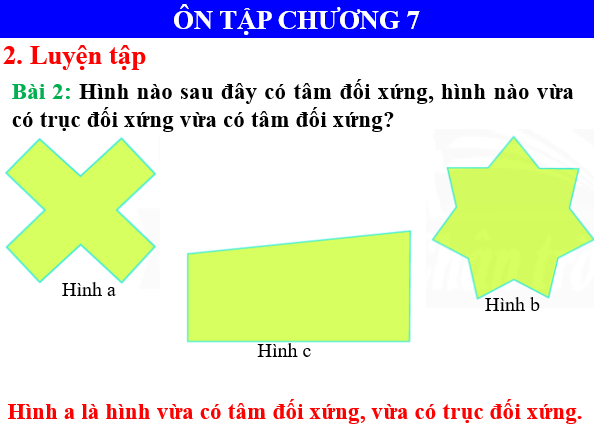 Giáo án điện tử Toán 6 Bài tập cuối chương 7 | PPT Toán 6 Chân trời sáng tạo