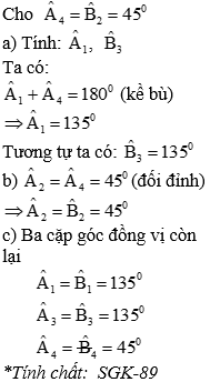 Giáo án Toán 7 Bài 3: Các góc tạo bởi một đường thẳng cắt hai đường thẳng mới nhất