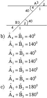 Giáo án Toán 7 Bài 3: Các góc tạo bởi một đường thẳng cắt hai đường thẳng mới nhất