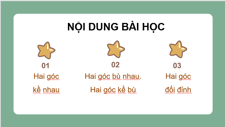 Giáo án điện tử Toán 7 Bài 1: Góc ở vị trí đặc biệt | PPT Toán 7 Cánh diều