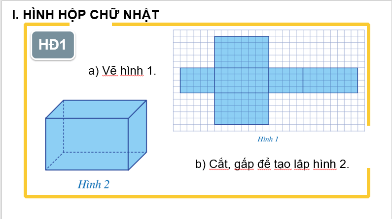 Giáo án điện tử Toán 7 Bài 1: Hình hộp chữ nhật. Hình lập phương | PPT Toán 7 Cánh diều