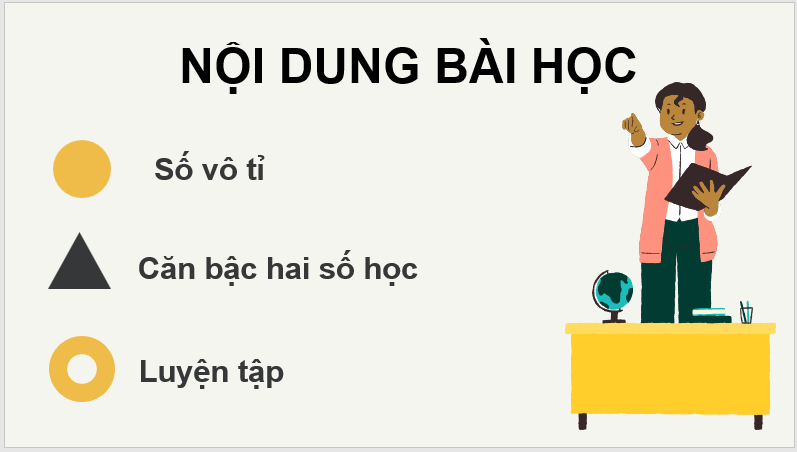 Giáo án điện tử Toán 7 Bài 1: Số vô tỉ: Căn bậc hai số học | PPT Toán 7 Cánh diều