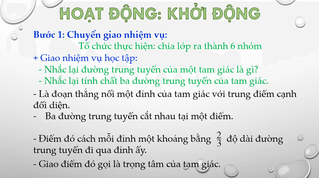 Giáo án điện tử Toán 7 Bài 10: Hoạt động thực hành và trải nghiệm: Làm giàn hoa tam giác để trang trí lớp học | PPT Toán 7 Chân trời sáng tạo