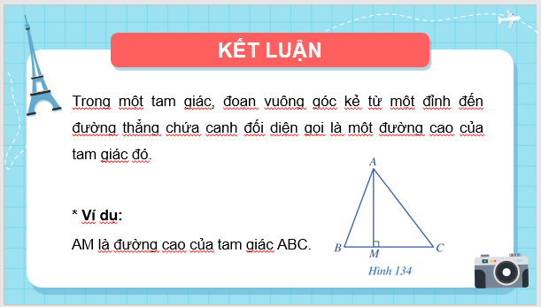 Giáo án điện tử Toán 7 Bài 13: Tính chất ba đường cao của tam giác | PPT Toán 7 Cánh diều