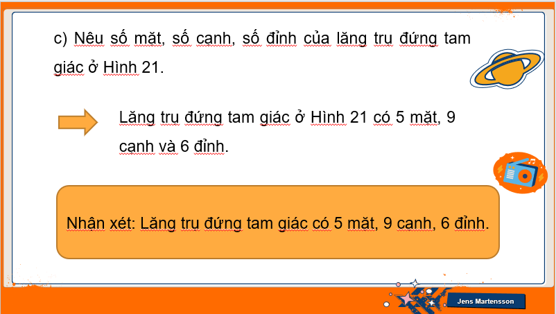 Giáo án điện tử Toán 7 Bài 2: Hình lăng trụ đứng tam giác. Hình lăng trụ đứng tứ giác | PPT Toán 7 Cánh diều