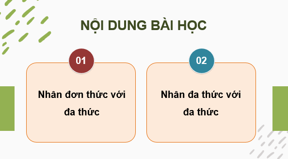 Giáo án điện tử Toán 7 Bài 27: Phép nhân đa thức một biến | PPT Toán 7 Kết nối tri thức