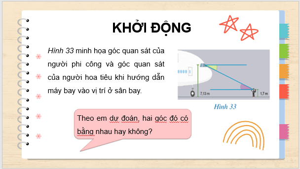 Giáo án điện tử Toán 7 Bài 3: Hai đường thẳng song song | PPT Toán 7 Cánh diều