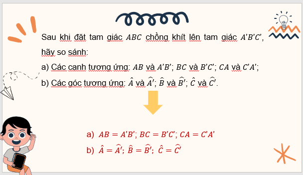 Giáo án điện tử Toán 7 Bài 3: Hai tam giác bằng nhau | PPT Toán 7 Cánh diều