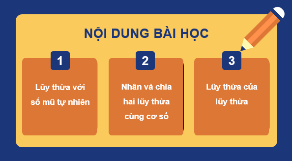 Giáo án điện tử Toán 7 Bài 3: Lũy thừa với số mũ tự nhiên của một số hữu tỉ | PPT Toán 7 Kết nối tri thức