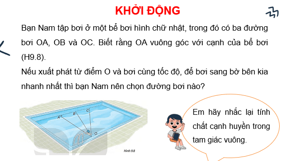 Giáo án điện tử Toán 7 Bài 32: Quan hệ giữa đường vuông góc và đường xiên | PPT Toán 7 Kết nối tri thức