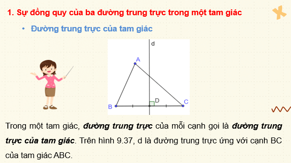 Giáo án điện tử Toán 7 Bài 35: Sự đồng quy của ba đường trung trực, ba đường cao trong một tam giác | PPT Toán 7 Kết nối tri thức