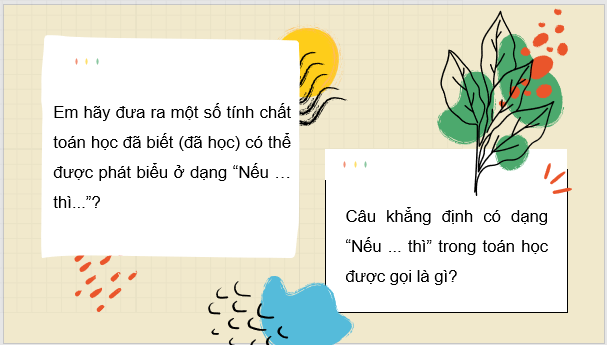 Giáo án điện tử Toán 7 Bài 4: Định lí | PPT Toán 7 Cánh diều