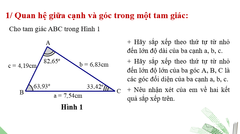 Giáo án điện tử Toán 7 Bài 4: Đường vuông góc và đường xiên | PPT Toán 7 Chân trời sáng tạo