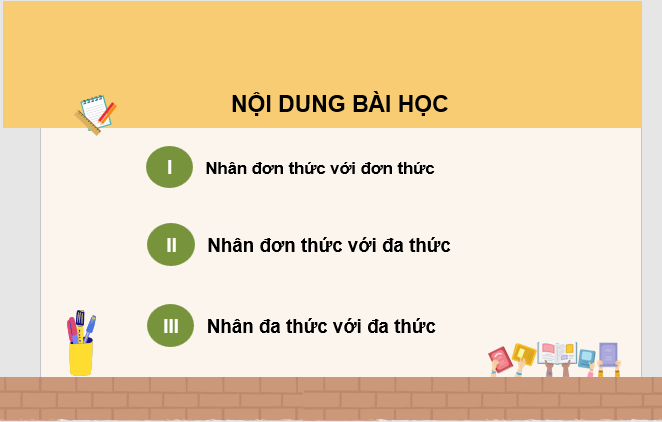 Giáo án điện tử Toán 7 Bài 4: Phép nhân đa thức một biến | PPT Toán 7 Cánh diều