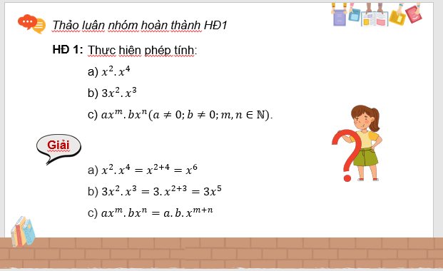 Giáo án điện tử Toán 7 Bài 4: Phép nhân đa thức một biến | PPT Toán 7 Cánh diều