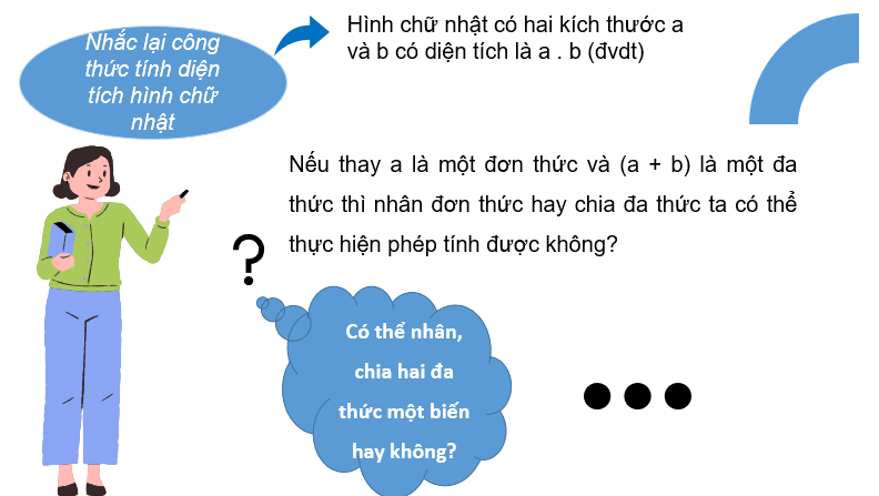 Giáo án điện tử Toán 7 Bài 4: Phép nhân và phép chia đa thức một biến | PPT Toán 7 Chân trời sáng tạo