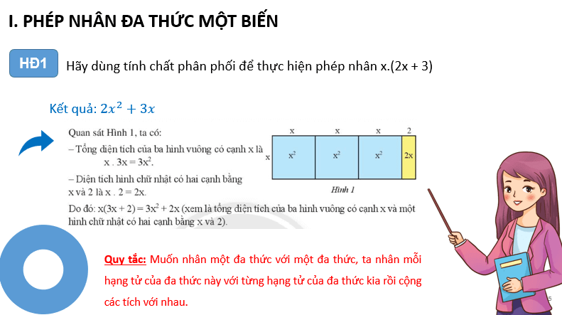 Giáo án điện tử Toán 7 Bài 4: Phép nhân và phép chia đa thức một biến | PPT Toán 7 Chân trời sáng tạo