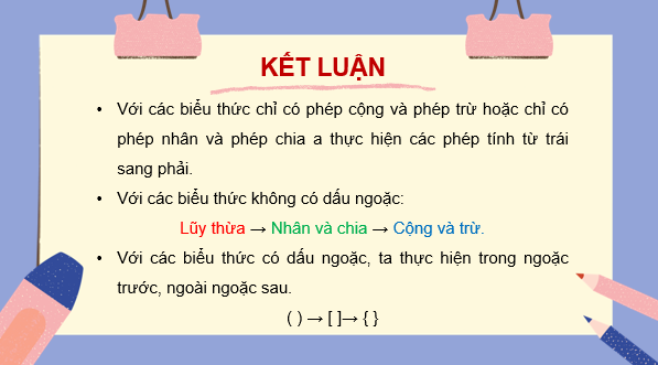 Giáo án điện tử Toán 7 Bài 4: Thứ tự thực hiện các phép tính. Quy tắc chuyển vế | PPT Toán 7 Kết nối tri thức