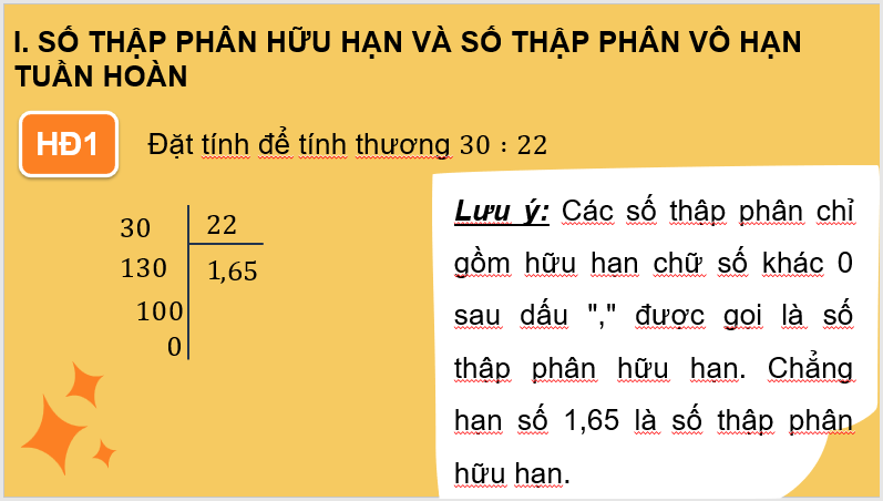 Giáo án điện tử Toán 7 Bài 5: Biểu diễn thập phân của số hữu tỉ | PPT Toán 7 Cánh diều