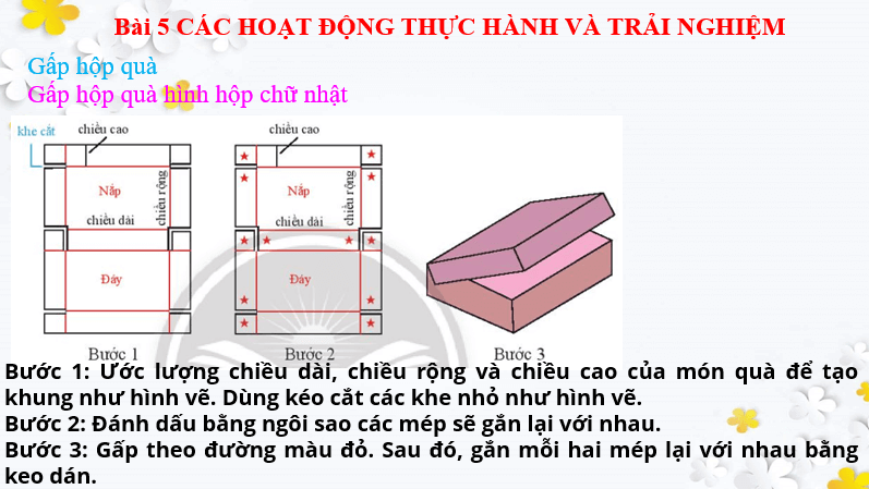 Giáo án điện tử Toán 7 Bài 5: Hoạt động thực hành và trải nghiệm: Các bài toán về đo đạc và gấp hình | PPT Toán 7 Chân trời sáng tạo