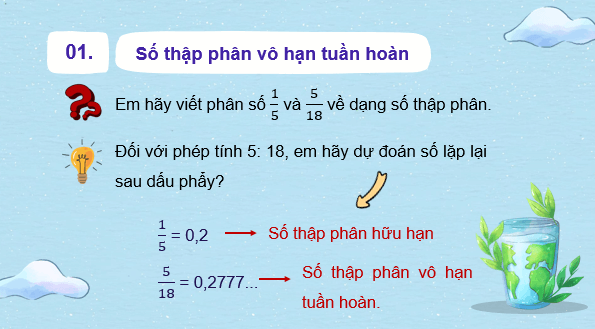 Giáo án điện tử Toán 7 Bài 5: Làm quen với số thập phân vô hạn tuần hoàn | PPT Toán 7 Kết nối tri thức