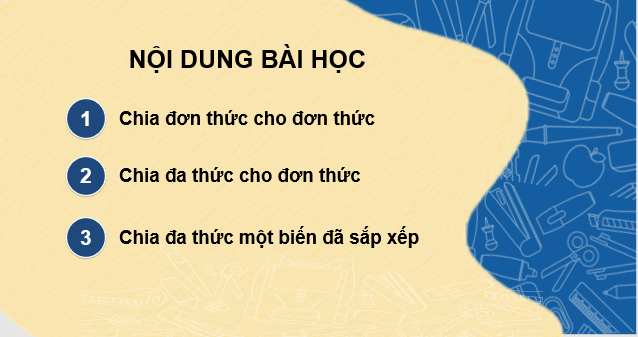 Giáo án điện tử Toán 7 Bài 5: Phép chia đa thức một biến | PPT Toán 7 Cánh diều