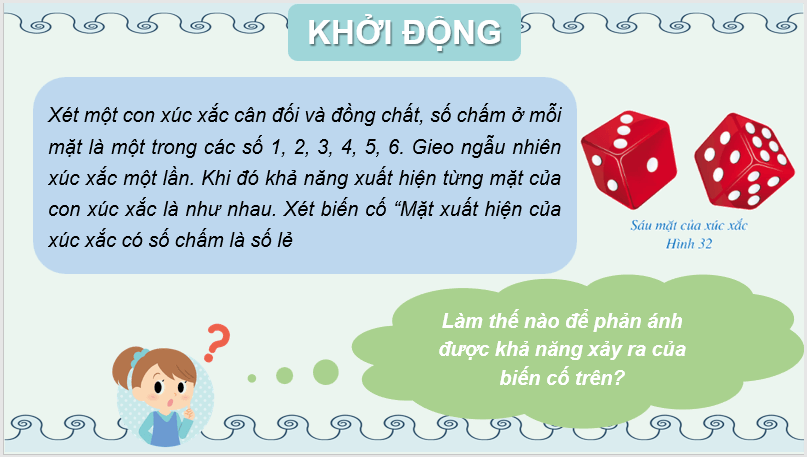 Giáo án điện tử Toán 7 Bài 6: Xác suất của biến cố ngẫu nhiên trong một số trò chơi đơn giản | PPT Toán 7 Cánh diều