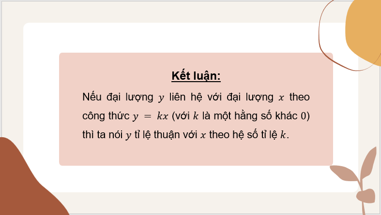 Giáo án điện tử Toán 7 Bài 7: Đại lượng tỉ lệ thuận | PPT Toán 7 Cánh diều