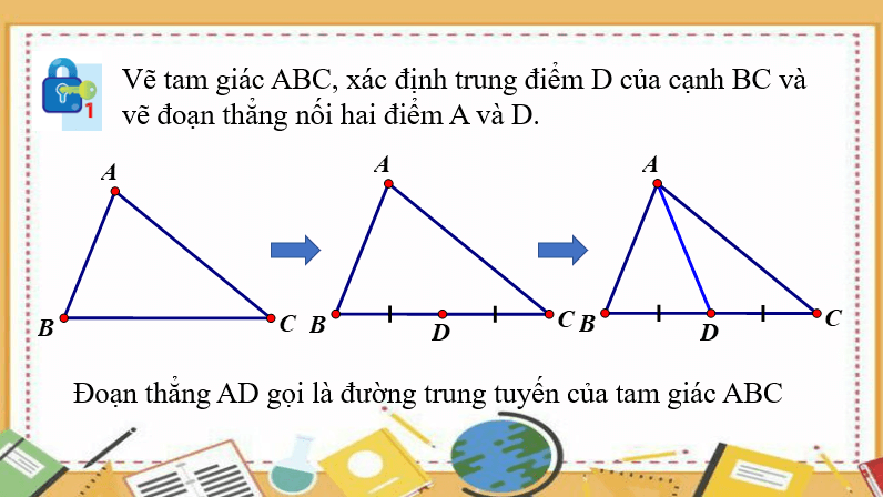 Giáo án điện tử Toán 7 Bài 7: Tính chất ba đường trung tuyến của tam giác | PPT Toán 7 Chân trời sáng tạo