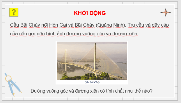 Giáo án điện tử Toán 7 Bài 8: Đường vuông góc và đường xiên | PPT Toán 7 Cánh diều