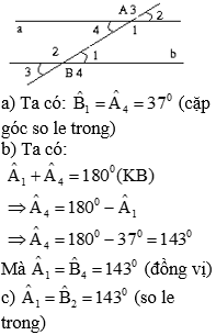 Giáo án Toán 7 Bài 5: Tiên đề Ơ-clit về đường thẳng song song mới nhất