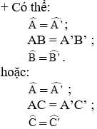 Giáo án Toán 7 Bài 5: Trường hợp bằng nhau thứ ba của tam giác: góc - cạnh - góc (g.c.g) mới nhất